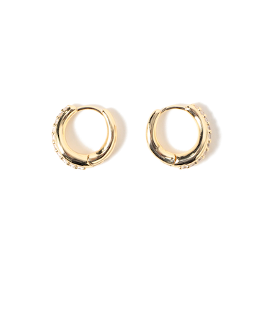 キュービックジルコニア フープ ピアス