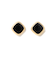 ベロア スクエア イヤリング