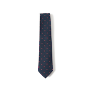 ウールシルク 小紋柄 ネクタイ