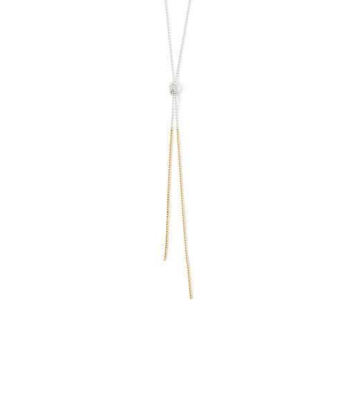 ミックス チェーン ロング ネックレス