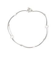 ウェーブ クリアビーズ ネックレス