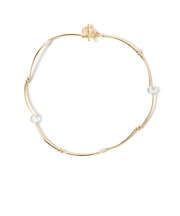 ウェーブ クリアビーズ ネックレス