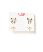 リボン セットピアス