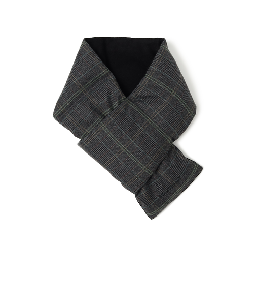 チェック ダウン マフラー