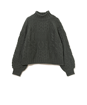 パッチワーク編み ニット