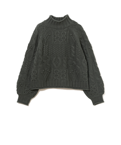 パッチワーク編み ニット