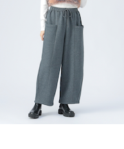 裏起毛 コクーン スウェット パンツ