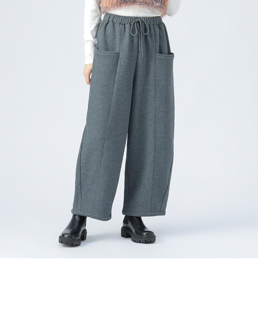 裏起毛 コクーン スウェット パンツ