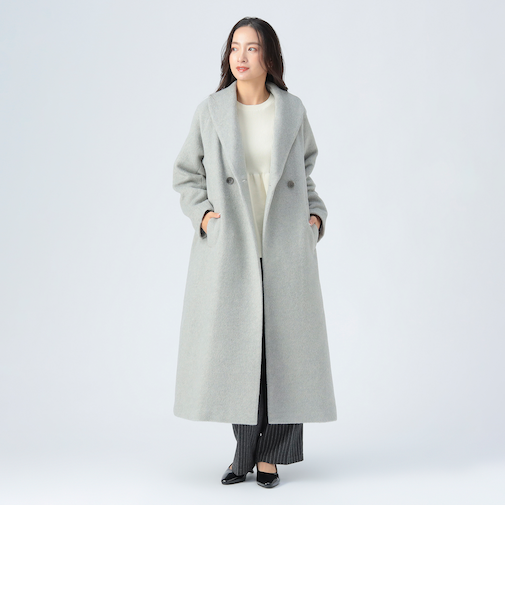 ショールカラー コート