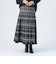 ジャカード フレア ロングスカート