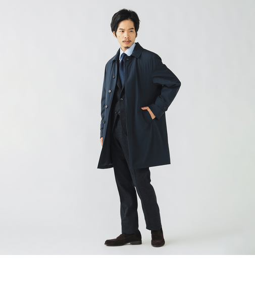 強撥水 ステンカラーコート