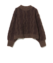 波柄 パイル ニット