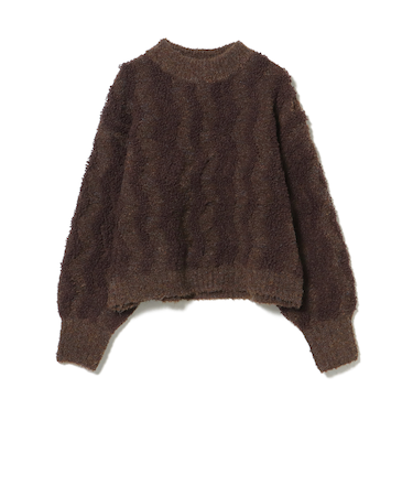 波柄 パイル ニット