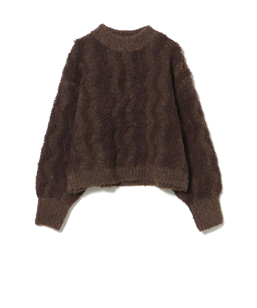 波柄 パイル ニット