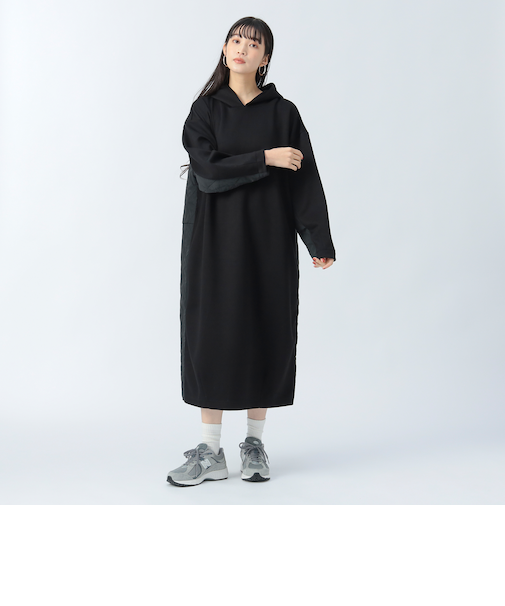 異素材 キルト ワンピース