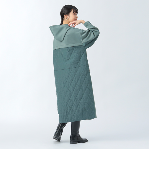 異素材 キルト ワンピース