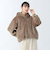 ショートファー フード ブルゾン