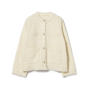 ニット ツイード ジャケット