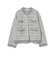 ニット ツイード ジャケット