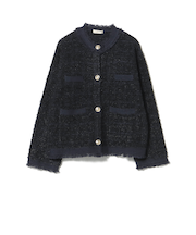 ニット ツイード ジャケット