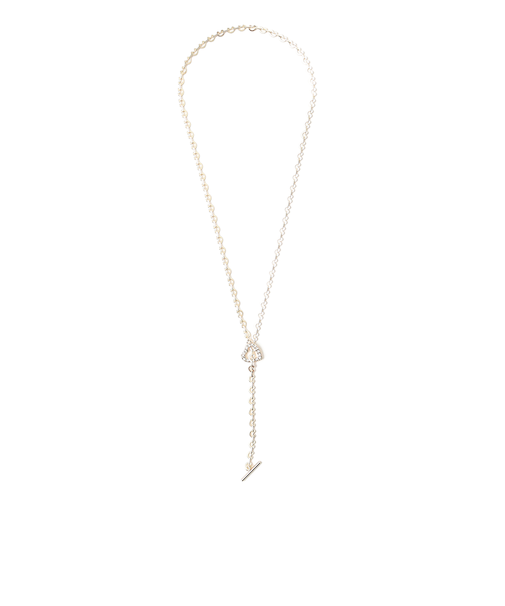 ハートチェーン Tバー ネックレス