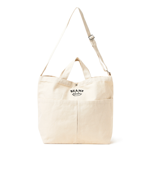 スマイル 刺繍 ロゴ バッグ