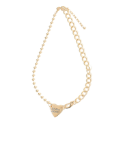 ハート ロゴプレート ネックレス