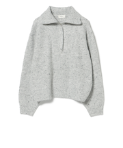 ハーフジップ ニット プルオーバー