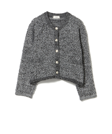 ループ編み カーディガン