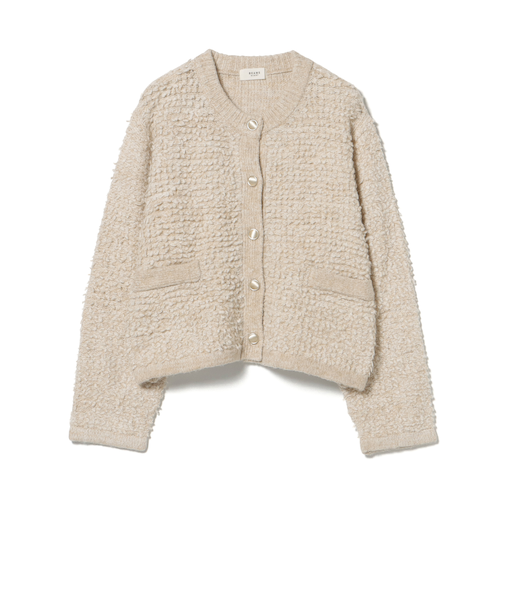 ループ編み カーディガン