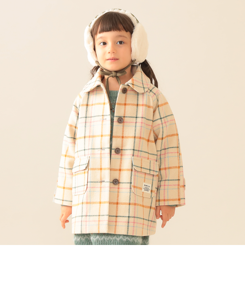 チェック柄 コート 2025FW(90~140cm)