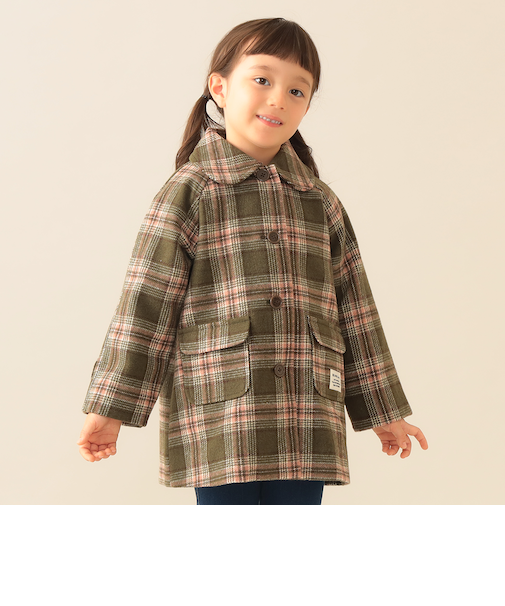 チェック柄 コート 2025FW(90~140cm)