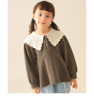 刺繍 ビッグ カラー プルオーバー 2025FW(90~140cm)