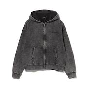 フェード エンブレム ジップ パーカー