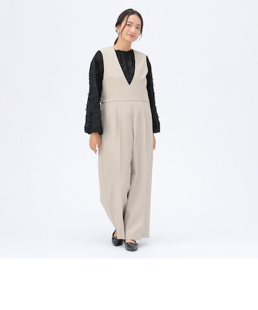 Vネック コンビネゾン