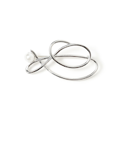 フェイクパール ライン ブローチ