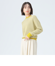 変形 編み柄 ニット