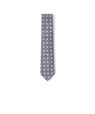 シルク 小紋柄 ネクタイ1