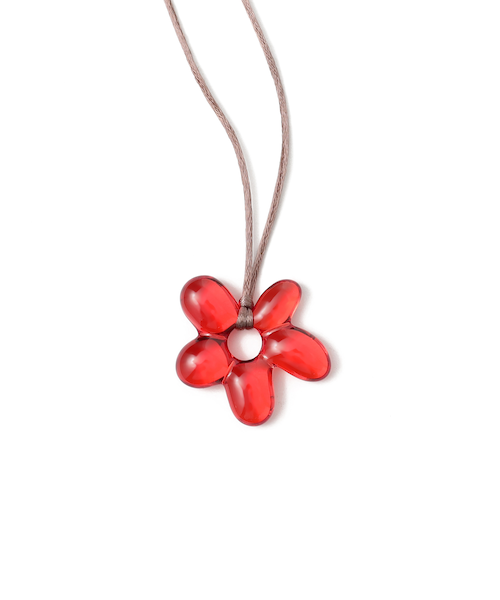 クリアフラワー 紐ネックレス｜ビームスアウトレットのアウトレット