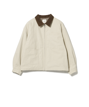 襟 コーデュロイ 中綿 ダック ブルゾン