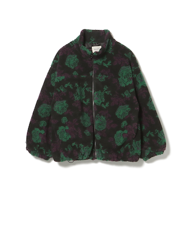 柄 ボア ブルゾン