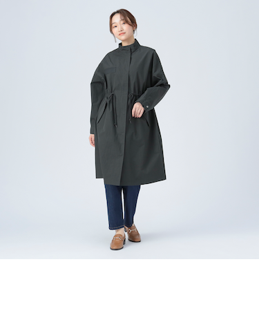 撥水 ナイロン モッズ コート