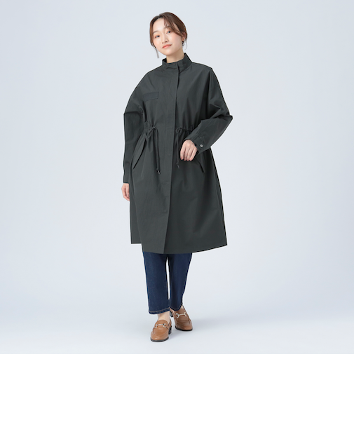 撥水 ナイロン モッズ コート