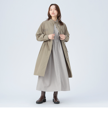 撥水 ナイロン モッズ コート