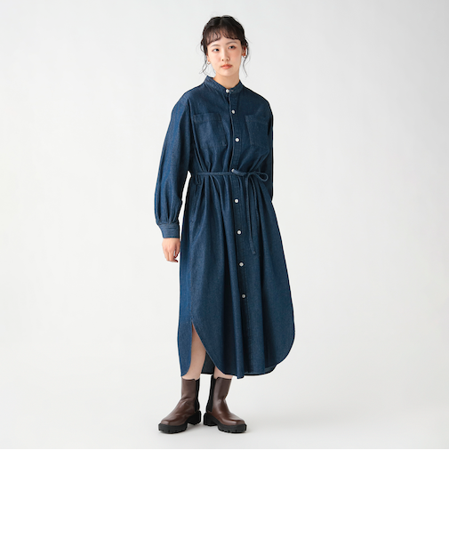 デニム シャツ ワンピース