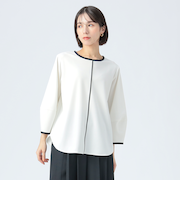 バイカラー ライン プルオーバー