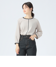 バイカラー ライン プルオーバー