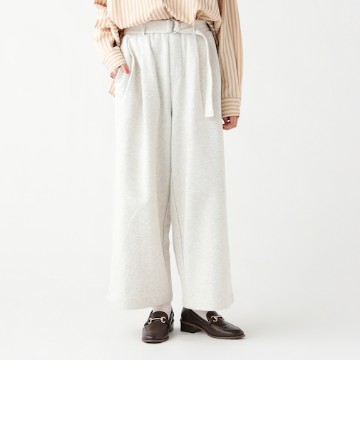 ベルト付き スウェットパンツ