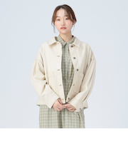 タック スリーブ オーバー デニム ジャケット