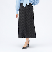 ジャカード フリンジ スカート